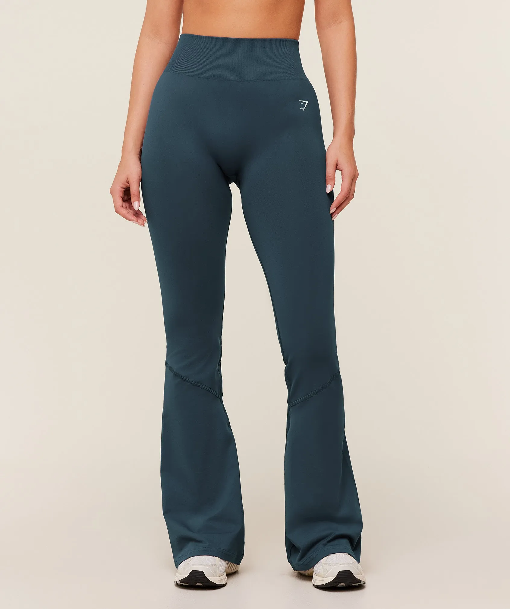 Gymshark Light Hold Flared Leggings - GS Stealth Blue sold by Gymshark
