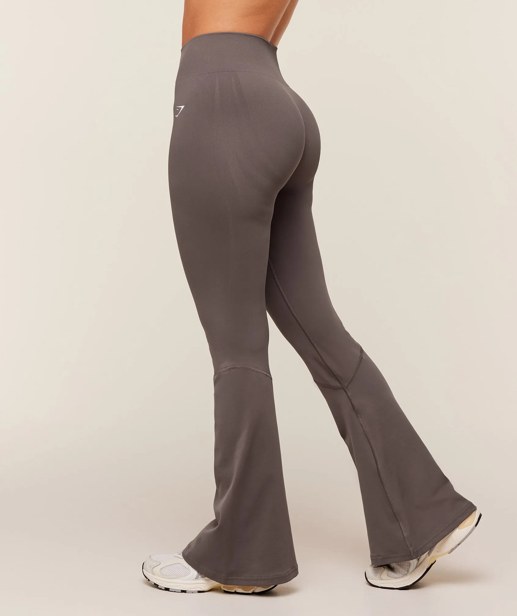 Gymshark Light Hold Flared Leggings - Cool Brown sold by Gymshark product image thumbnail 3