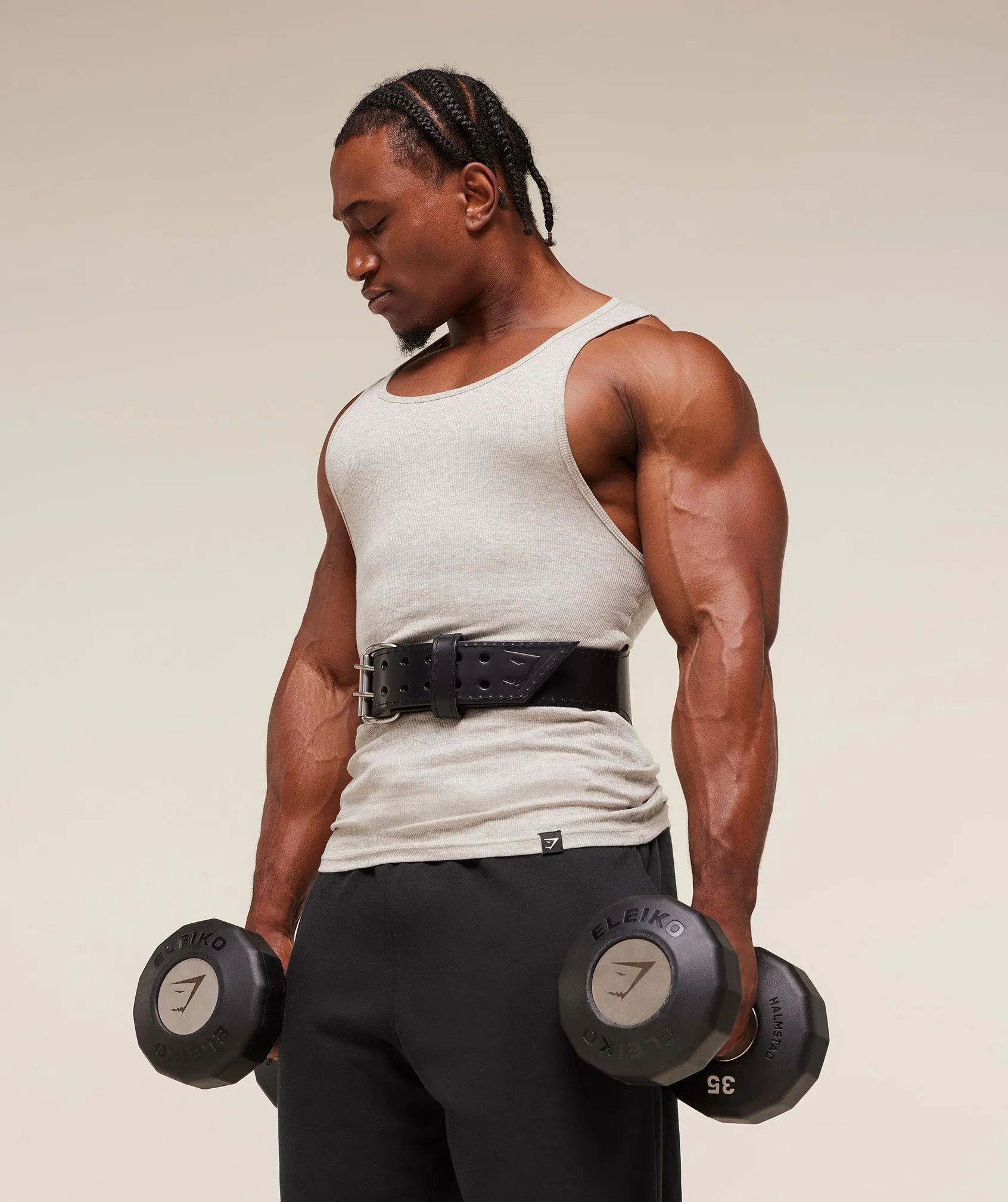 Gymshark Tapered Double Prong Lifting Belt - Black sold by Gymshark product image thumbnail 3