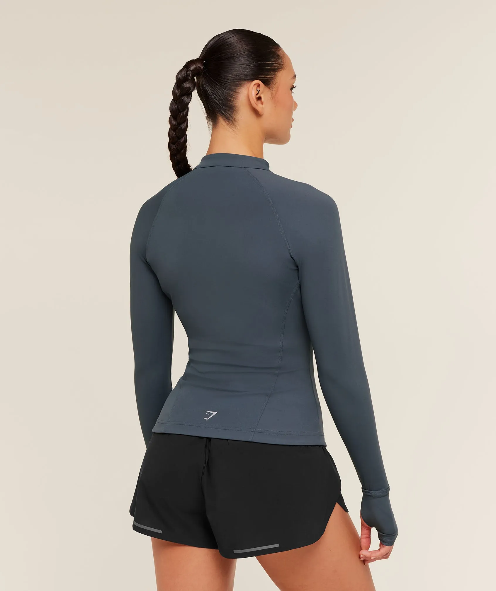 Gymshark Running Full Zip Jacket - Titanium Blue sold by Gymshark product image thumbnail 3