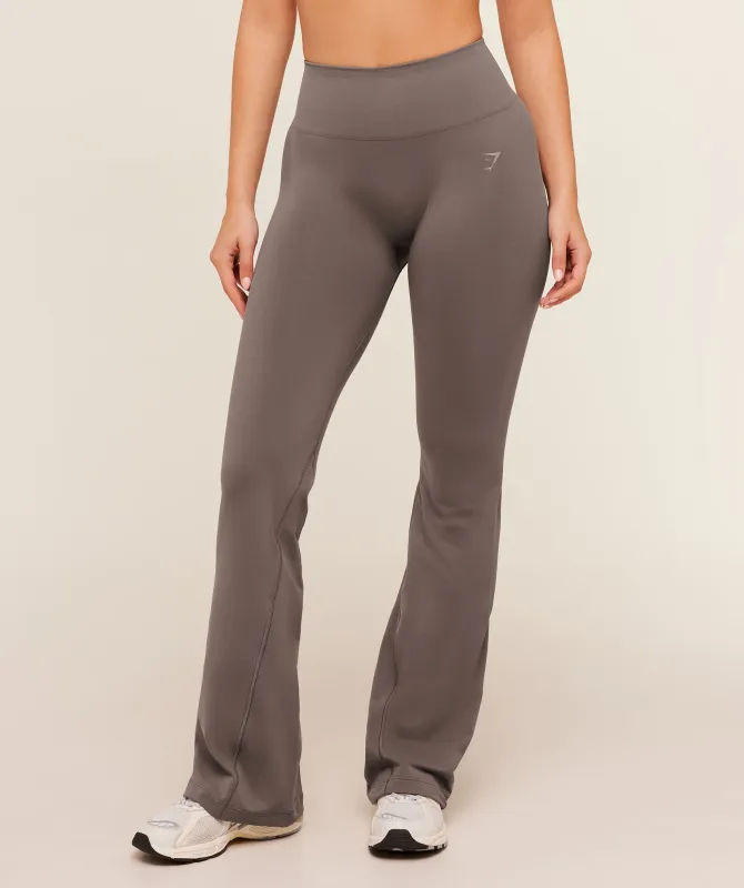 Gymshark Soft Sculpt Flared Leggings - Cool Brown made by Gymshark