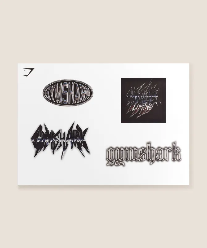 Gymshark Sticker Pack -  Metallic Pack made by Gymshark