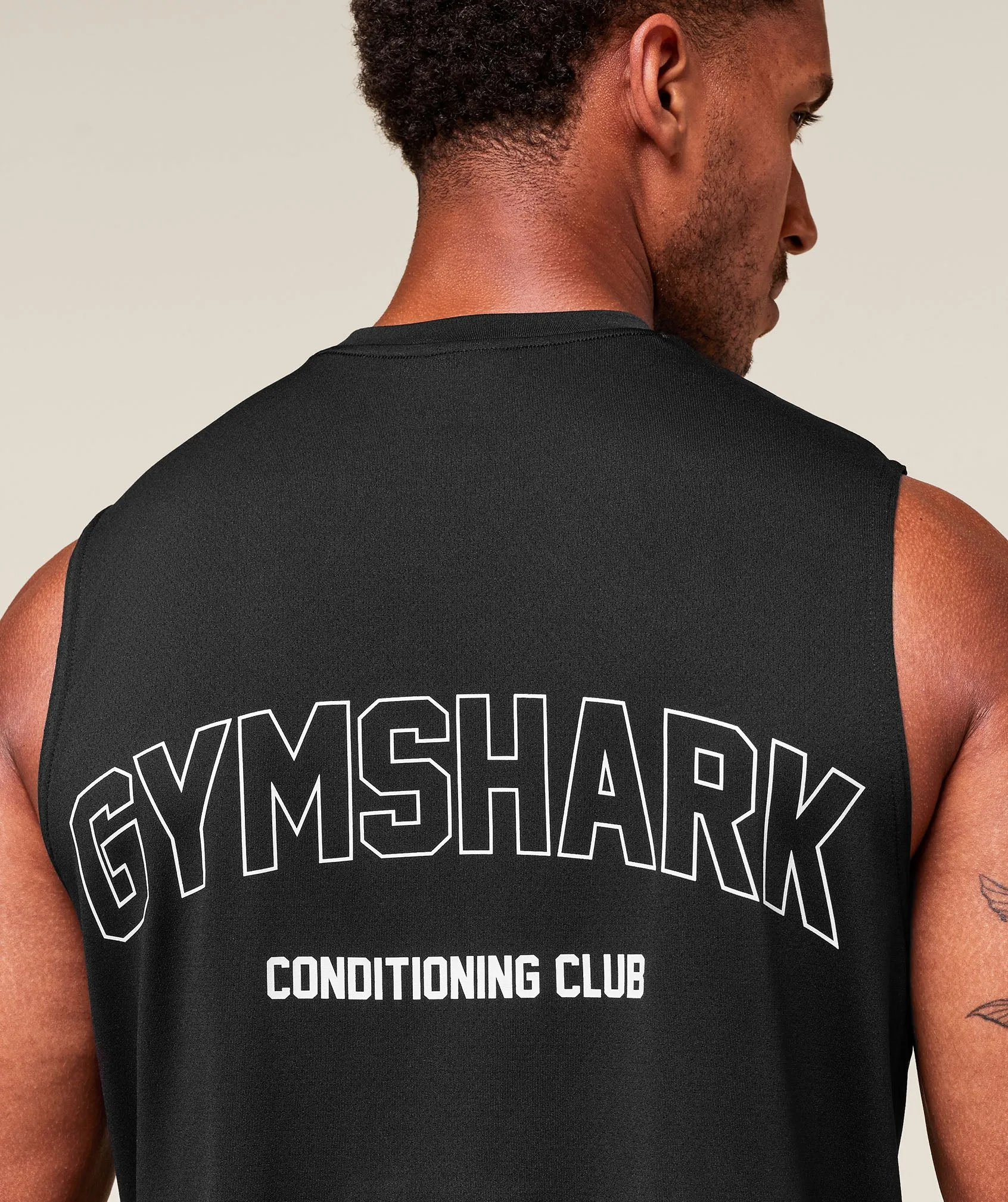 Gymshark Hybrid Athlete Cut Off Tank - Black sold by Gymshark product image thumbnail 5