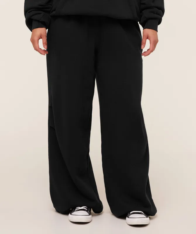 Gymshark Pump Cover Structured Fleece Pant - Black/Wash made by Gymshark