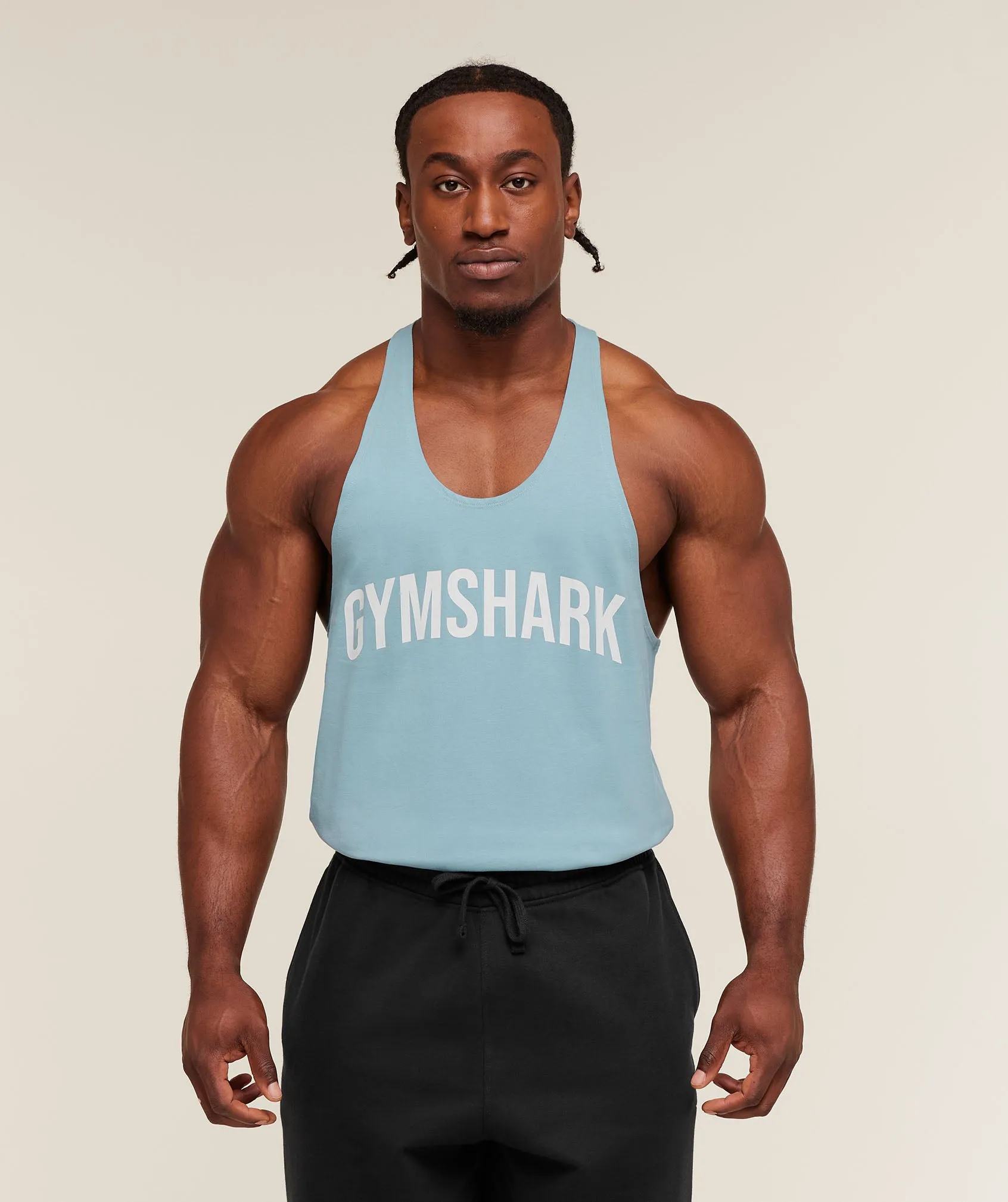 Gymshark Power Stringer - Bench Blue sold by Gymshark
