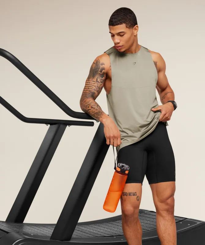 Gymshark Running Elite Race Half Tight - Black made by Gymshark