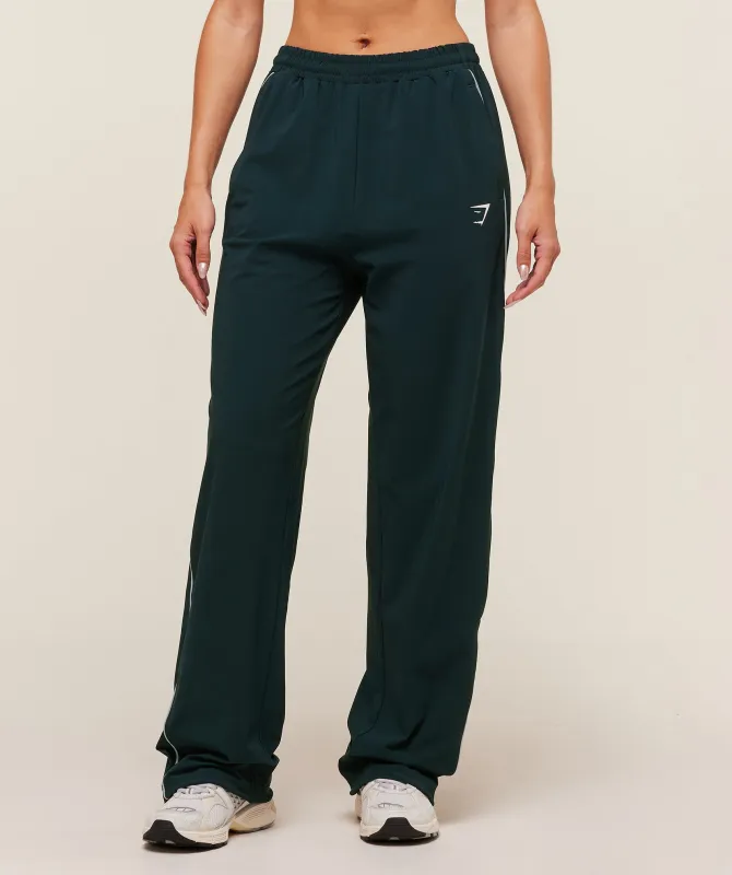 Gymshark Stitch Feature Woven Pants - Deep Petrol Blue/Smoke Blue made by Gymshark