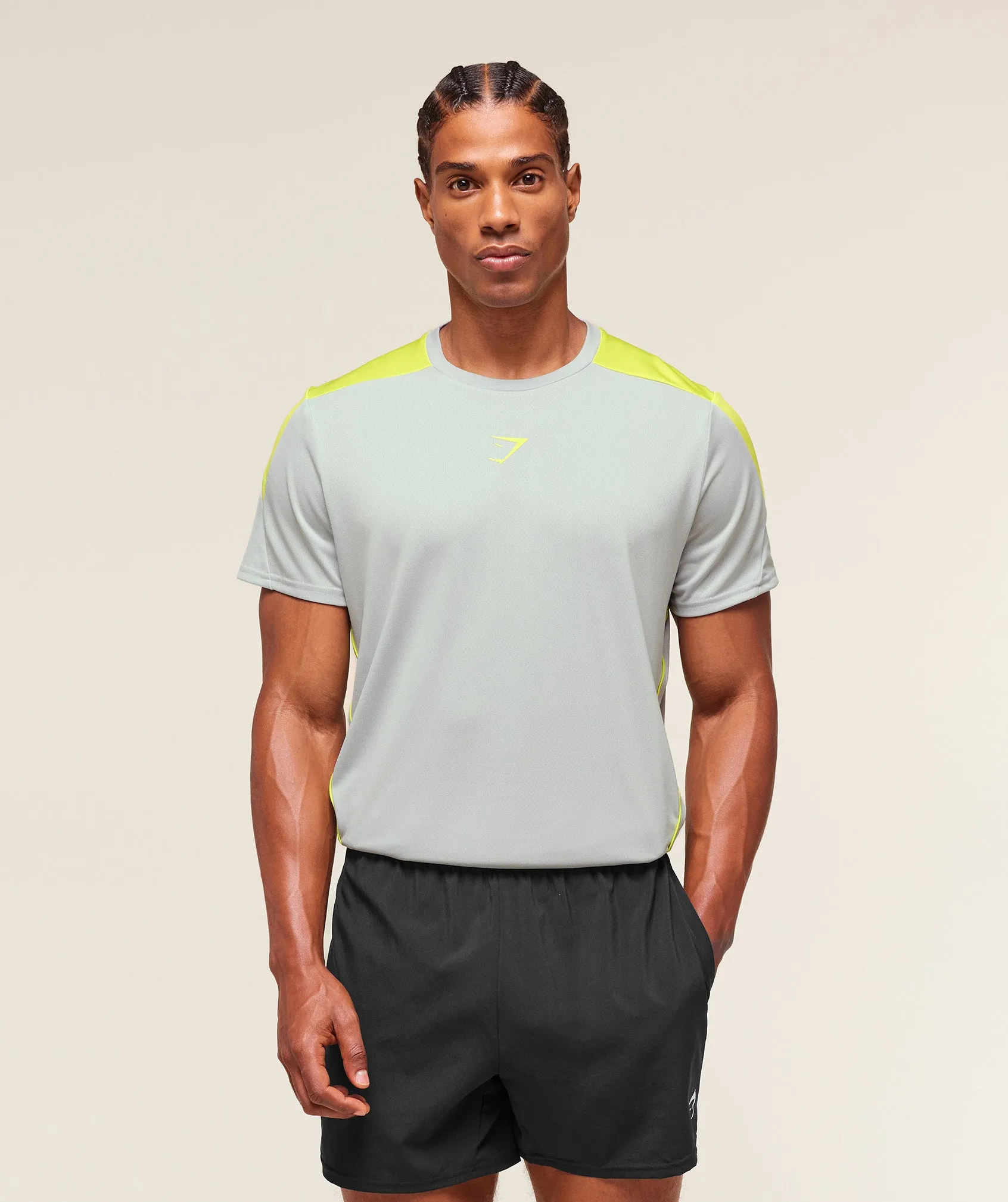 Gymshark Arrival Block T-Shirt - Light Grey sold by Gymshark product image thumbnail 4
