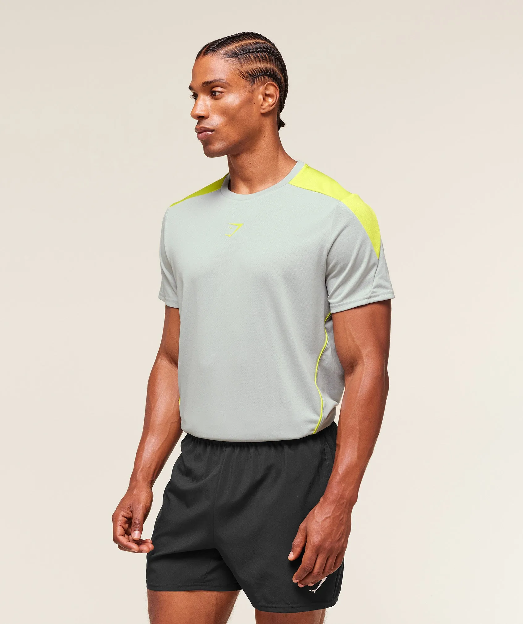 Gymshark Arrival Block T-Shirt - Light Grey sold by Gymshark product image thumbnail 3