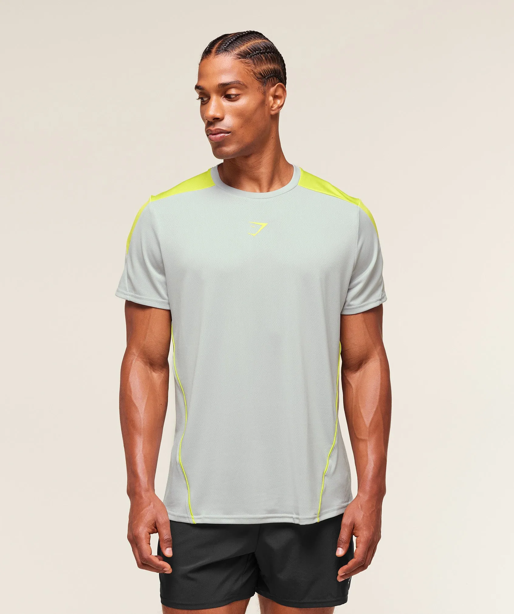 Gymshark Arrival Block T-Shirt - Light Grey sold by Gymshark