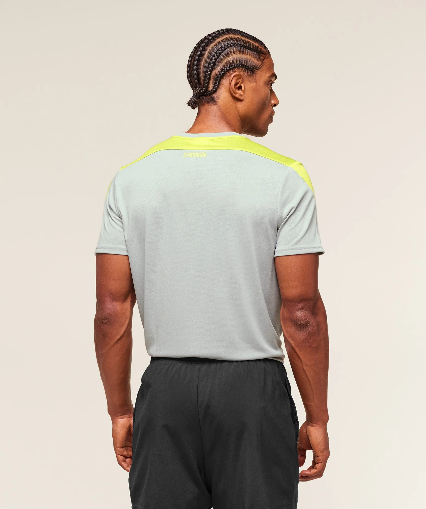 Gymshark Arrival Block T-Shirt - Light Grey sold by Gymshark product image thumbnail 2