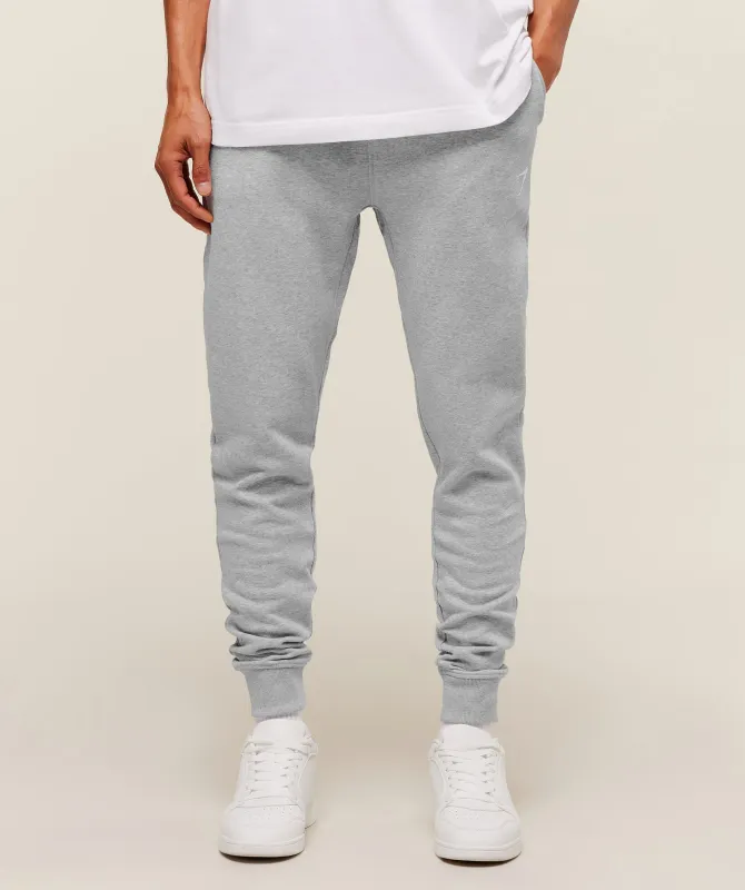 Gymshark Crest Tall Joggers - Light Grey Core Marl made by Gymshark