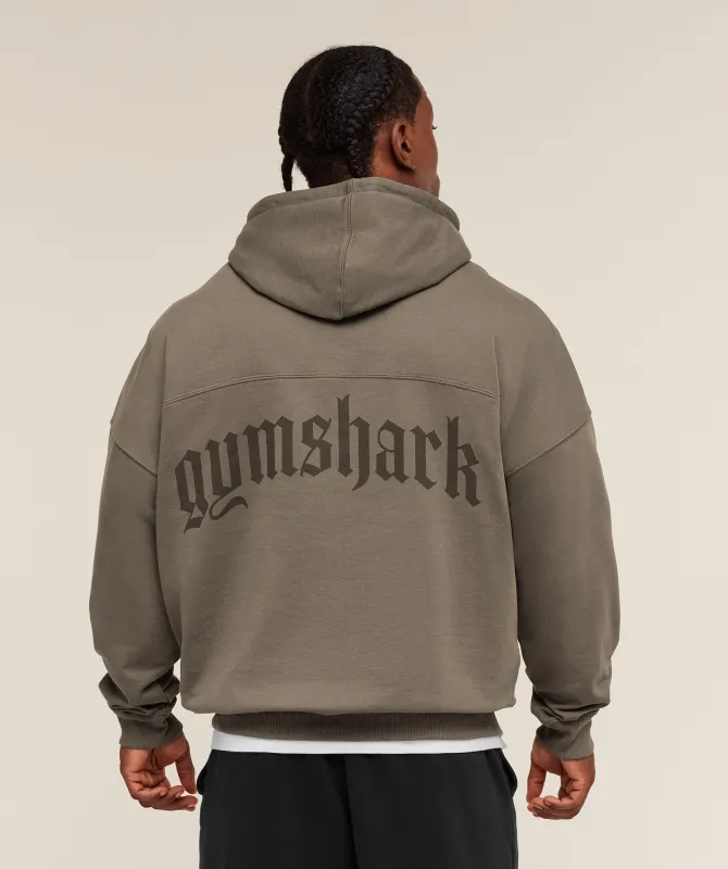 Gymshark Olde English Hoodie - Camo Brown made by Gymshark