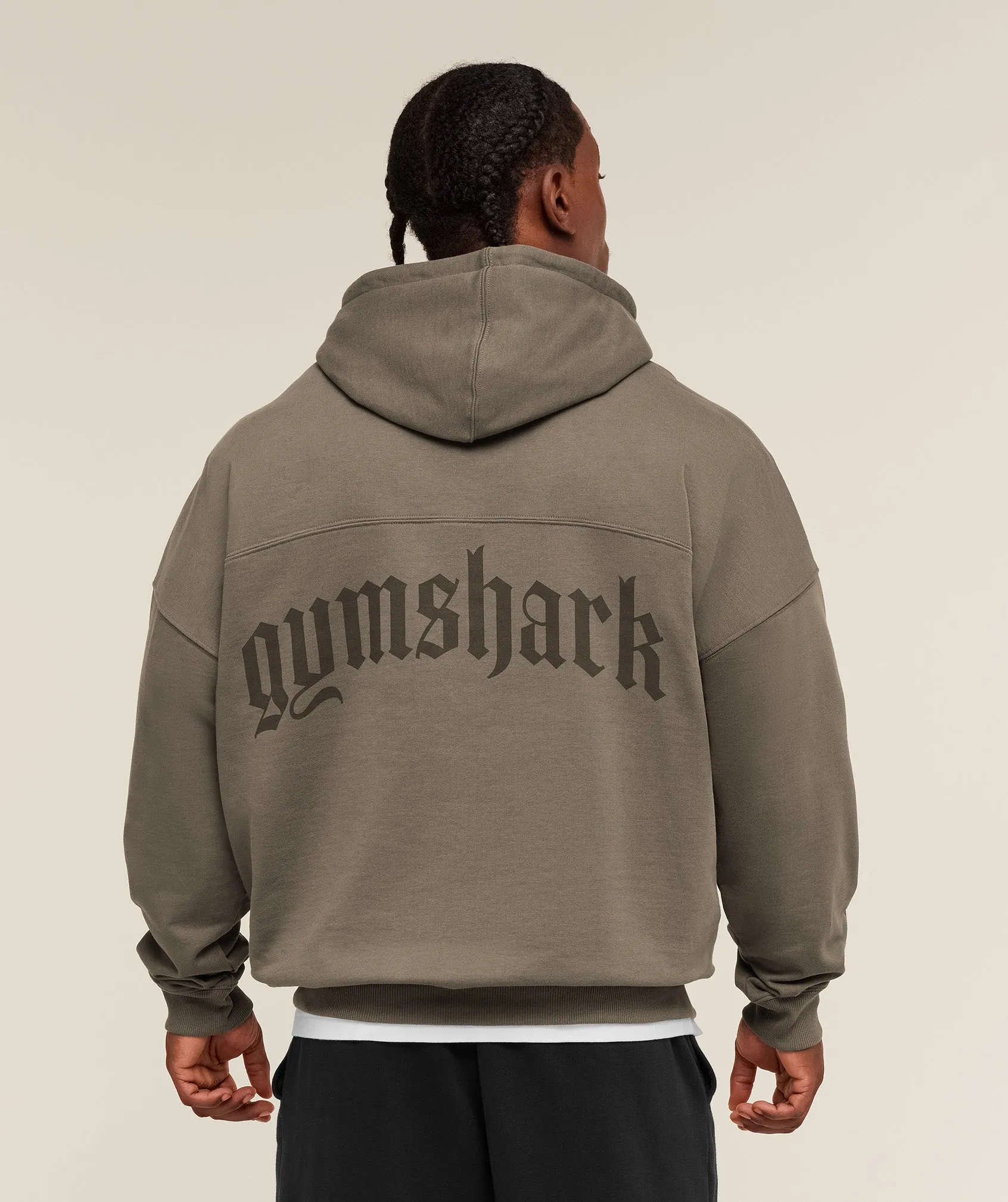 Gymshark Olde English Hoodie - Camo Brown sold by Gymshark