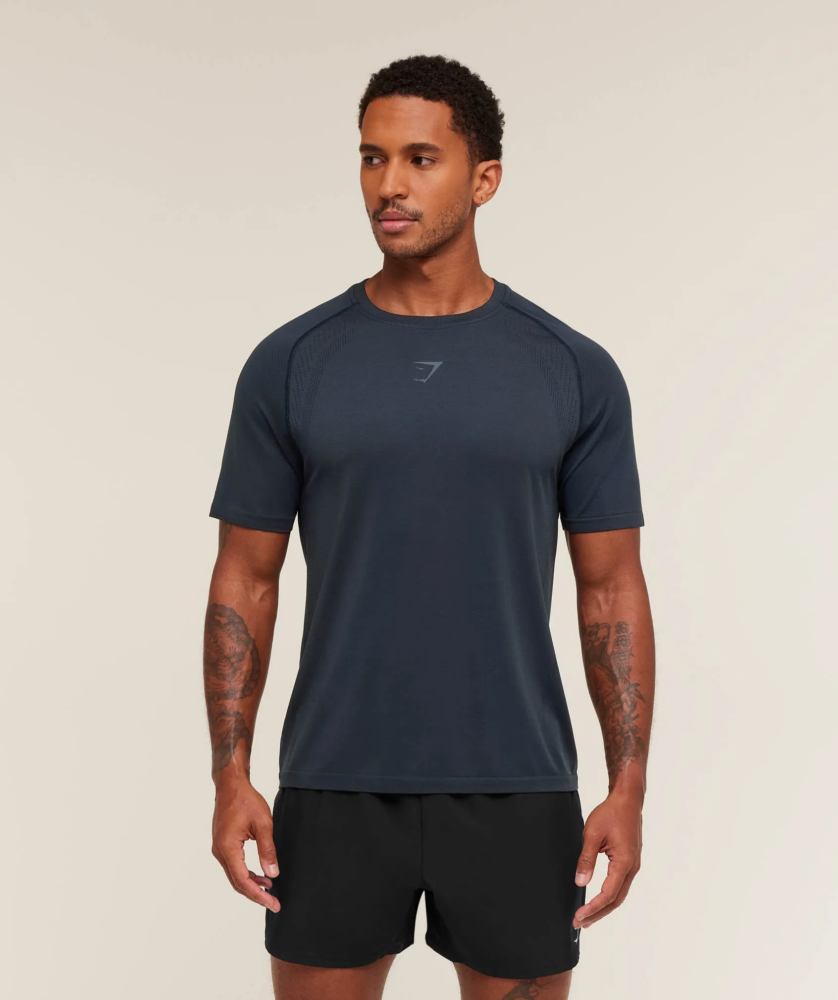 Gymshark Versatile Seamless T-Shirt - Heavy Blue/Navy sold by Gymshark product image thumbnail 4