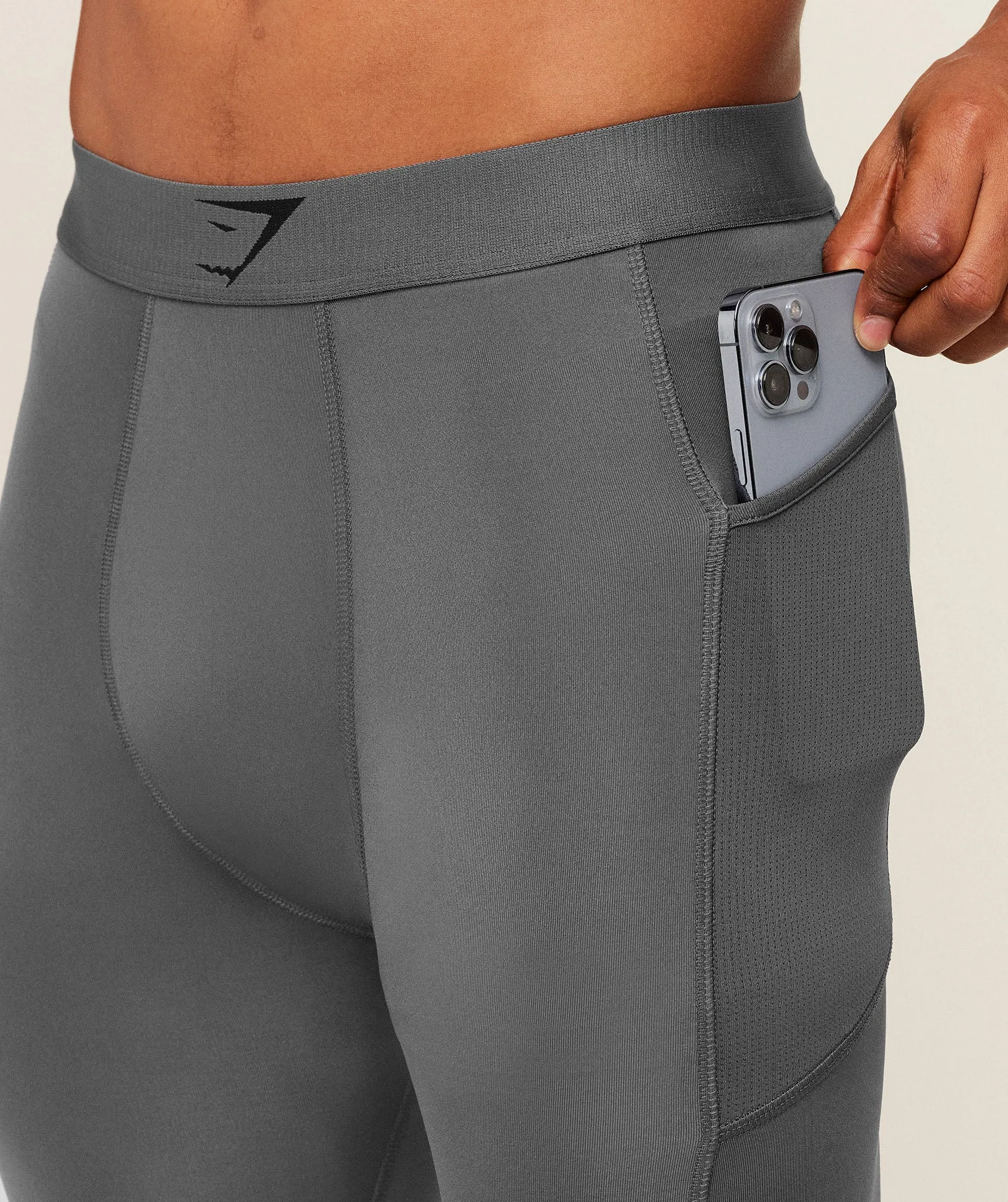 Gymshark Element Baselayer Legging - Dark Grey sold by Gymshark product image thumbnail 5
