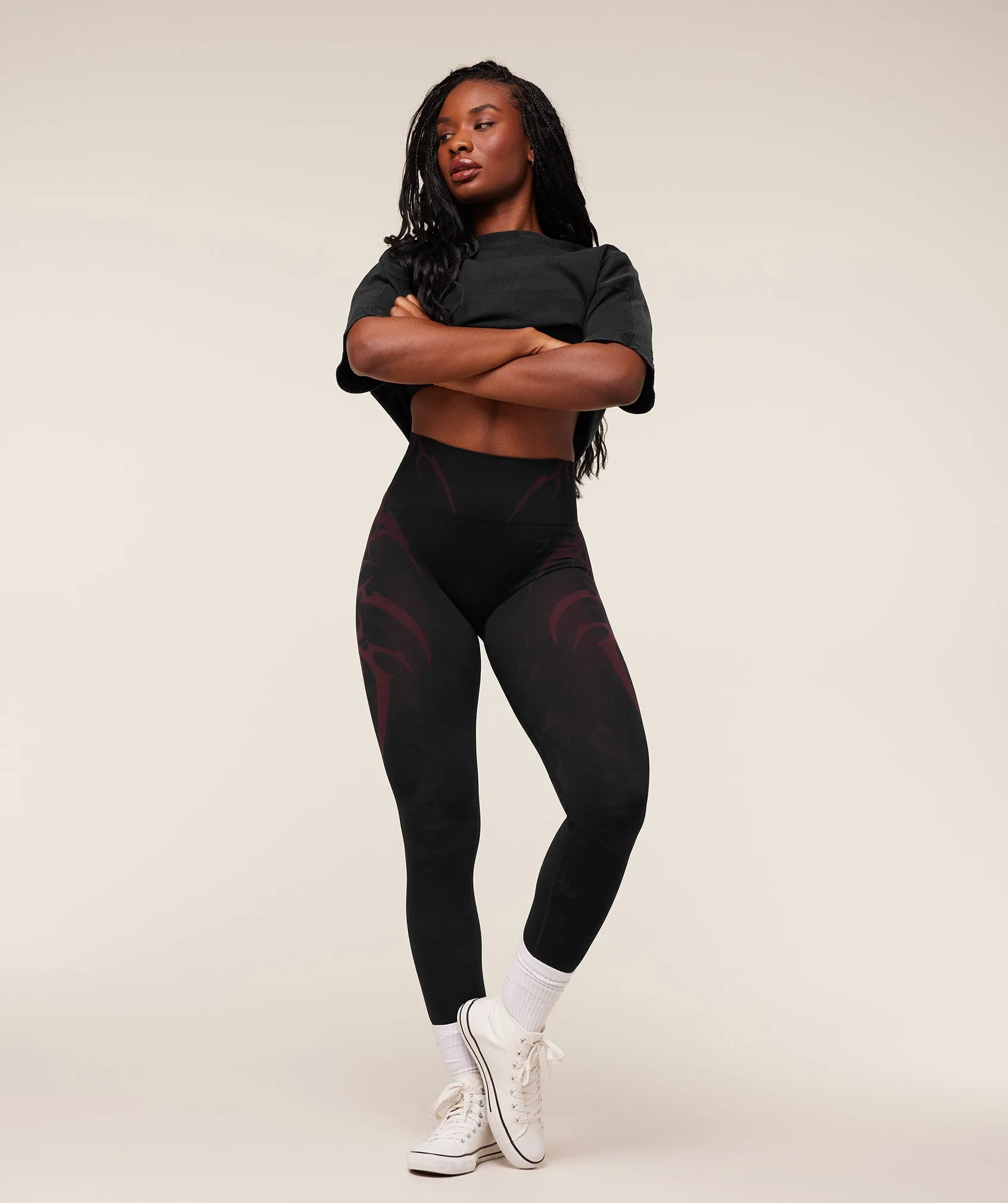 Gymshark Pump Cover Structured Fleece Top - Black/Wash sold by Gymshark product image thumbnail 5