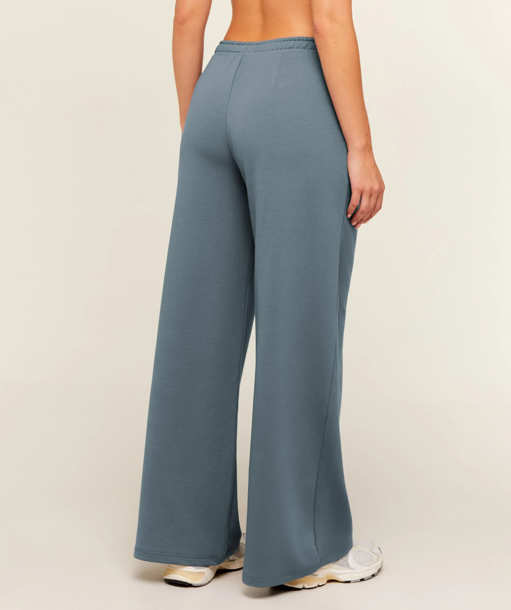 Gymshark Lightweight Wide Leg Pants Regular - Iron Blue sold by Gymshark product image thumbnail 3