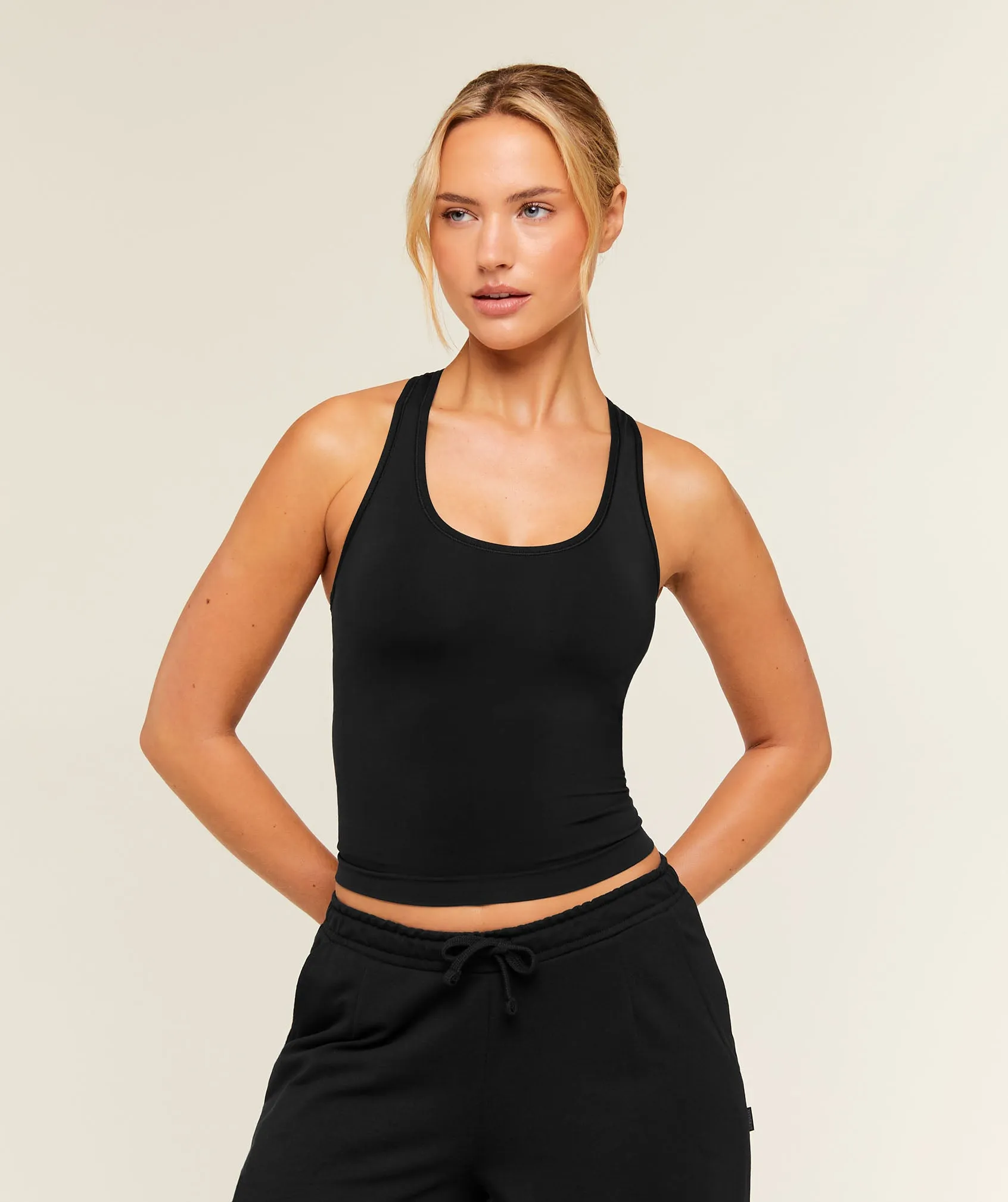 Gymshark FeatherForm Tank - Black sold by Gymshark