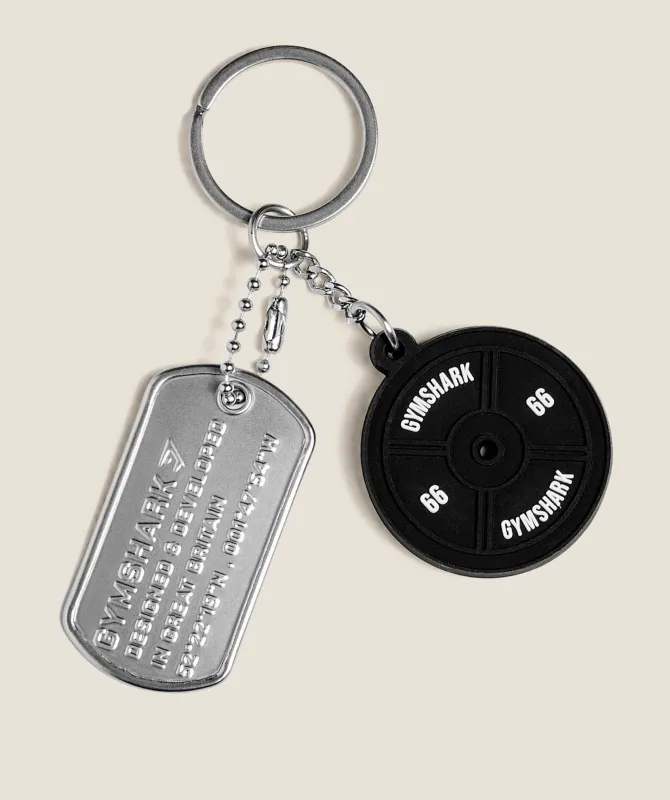 Gymshark Weight Plate Charm - Black made by Gymshark