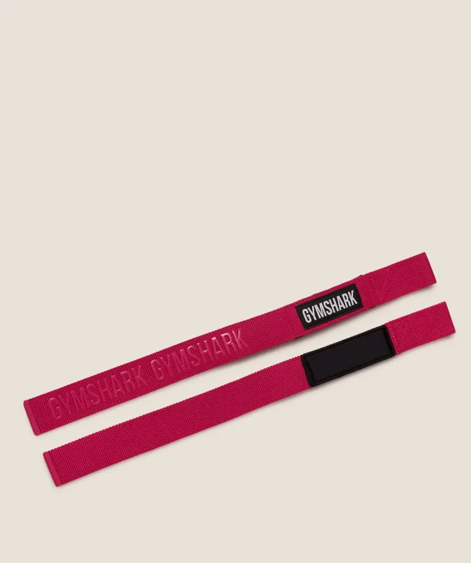 Gymshark Silicone Lifting Straps - Build Pink made by Gymshark