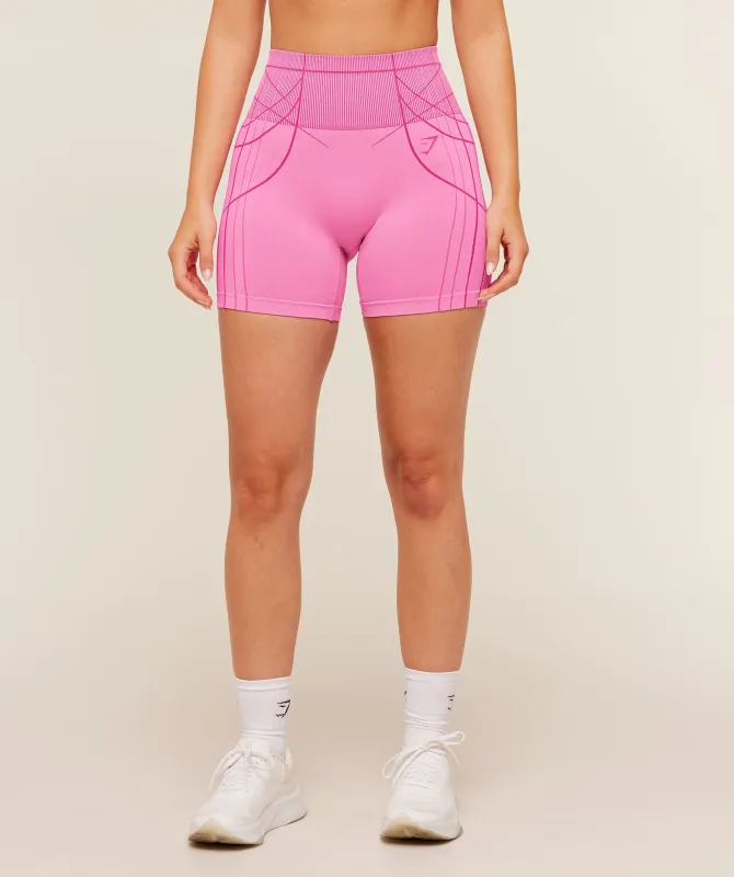 Gymshark Apex Seamless Shorts - Focus Pink/Super-Set Pink made by Gymshark