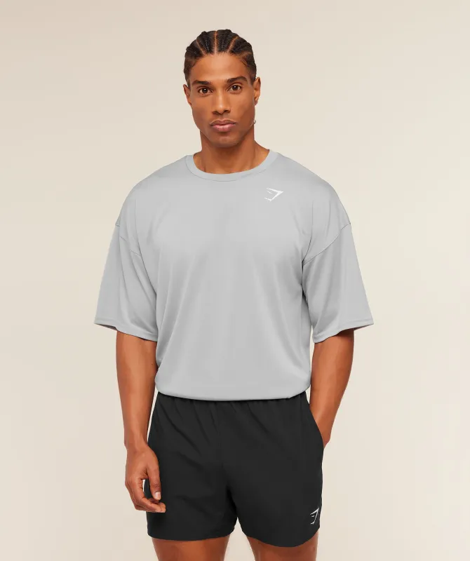 Gymshark Arrival Oversized T-Shirt - Stratus Grey made by Gymshark