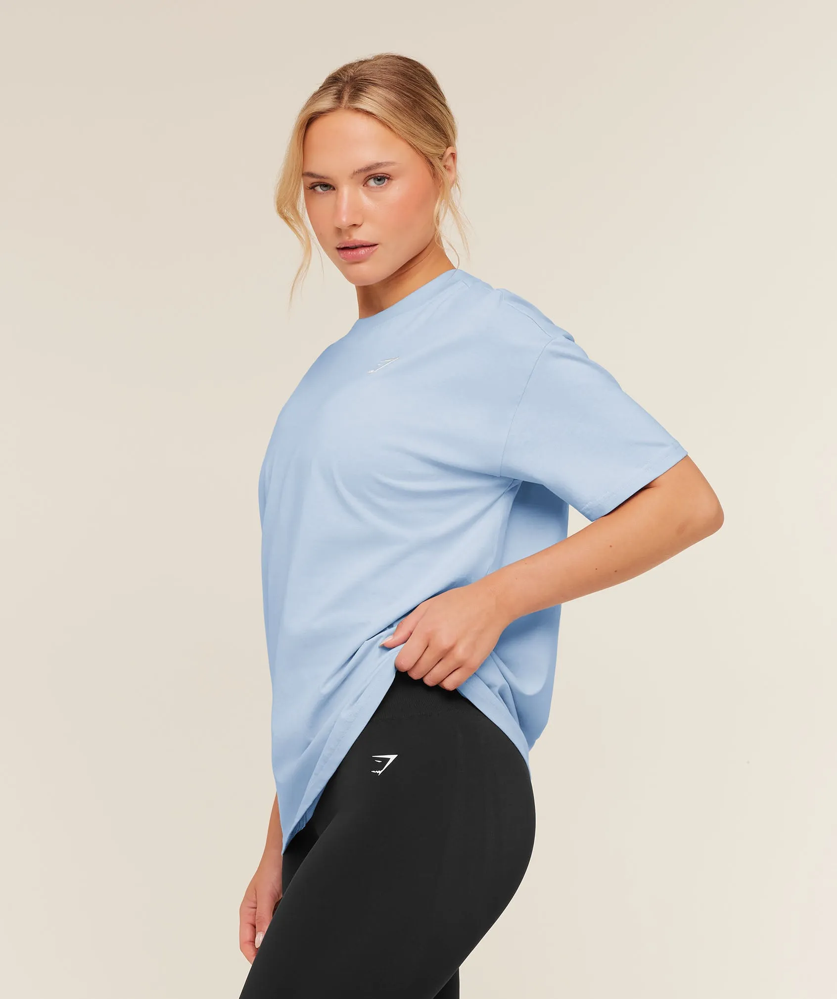 Gymshark Training Oversized T-Shirt - Chilled Blue sold by Gymshark product image thumbnail 3