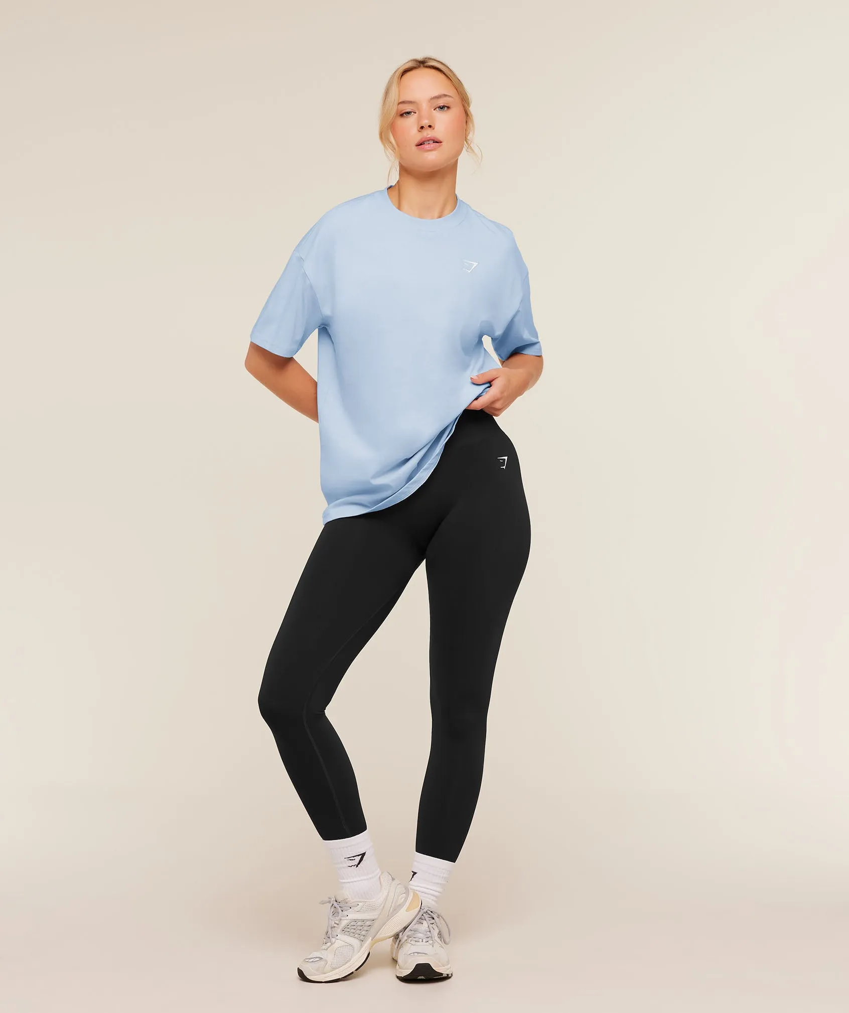 Gymshark Training Oversized T-Shirt - Chilled Blue sold by Gymshark product image thumbnail 5
