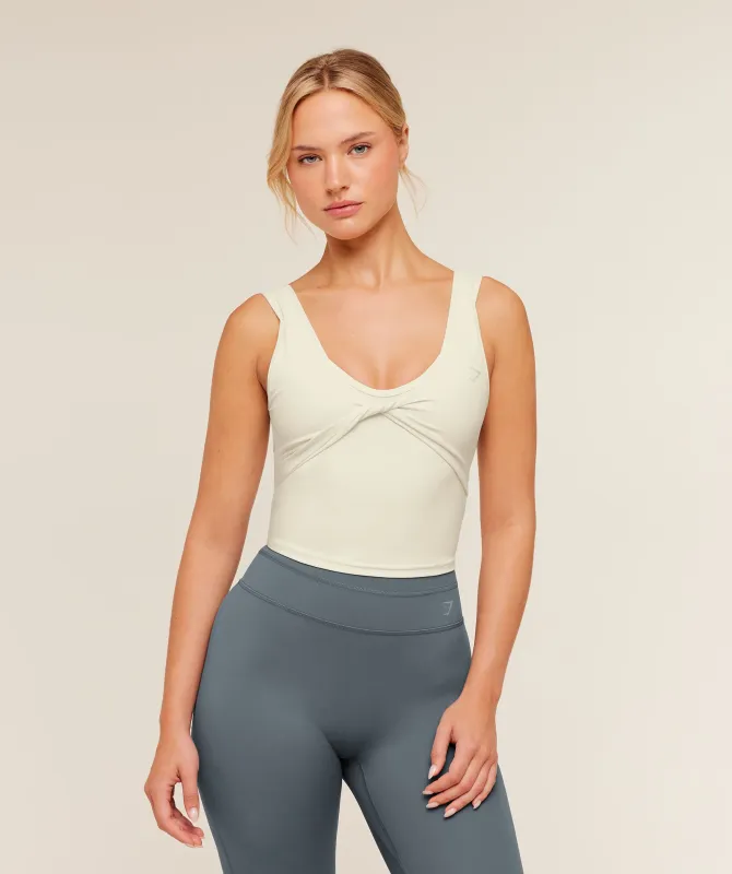 Gymshark Crossover Back Tank - Soft White made by Gymshark