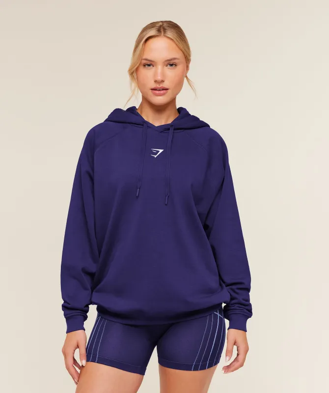 Gymshark Training Oversized Fleece Hoodie - Indigo Purple made by Gymshark