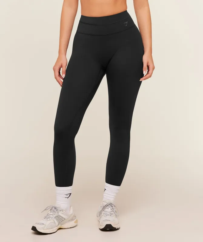 Gymshark Crossover Back Leggings - Black made by Gymshark