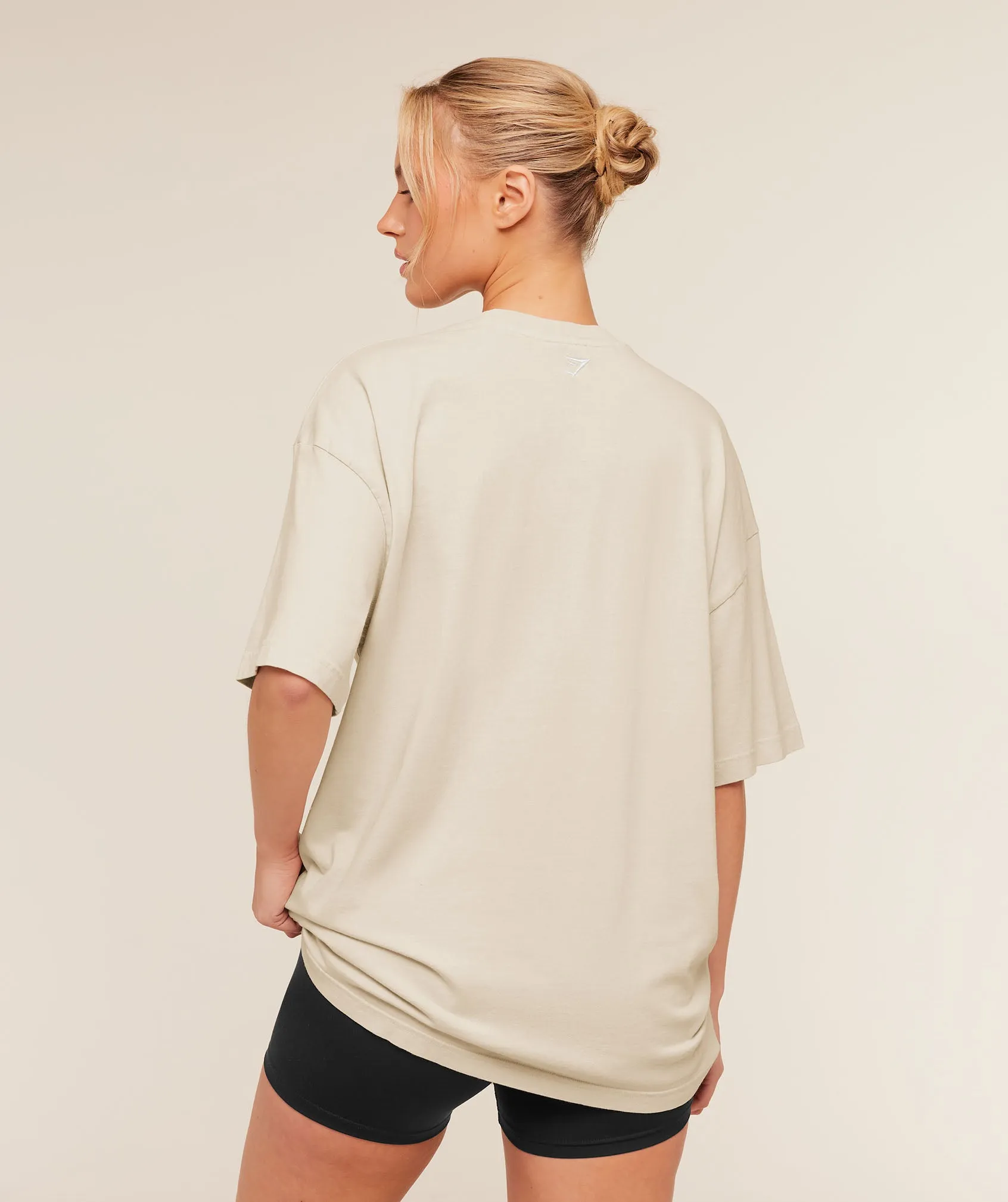 Gymshark Chainstitch Graphic Short Sleeve T-Shirt - Pebble Grey/Wash sold by Gymshark product image thumbnail 2