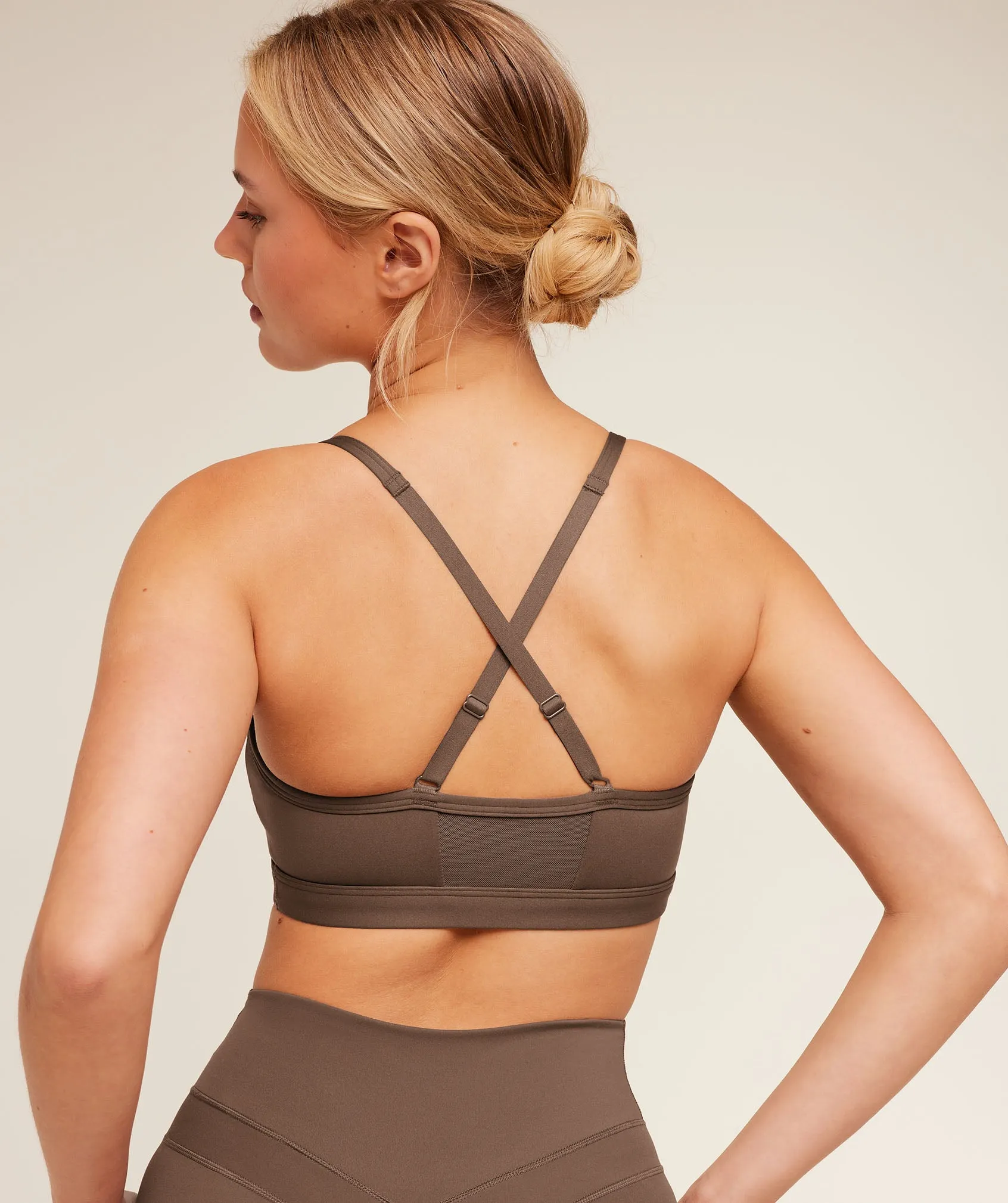 Gymshark Ruched Sports Bra - Soft Brown sold by Gymshark product image thumbnail 4