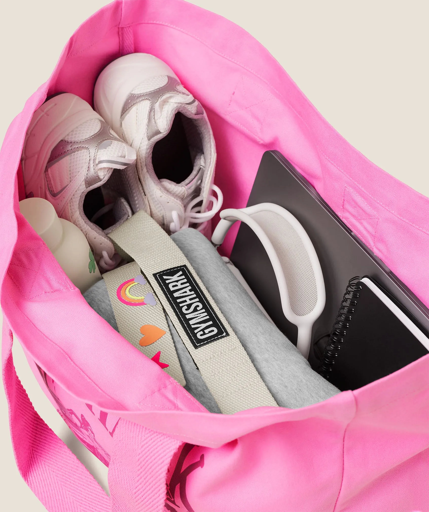 Gymshark Get in Loser, We're Going Lifting Tote - Focus Pink sold by Gymshark product image thumbnail 2
