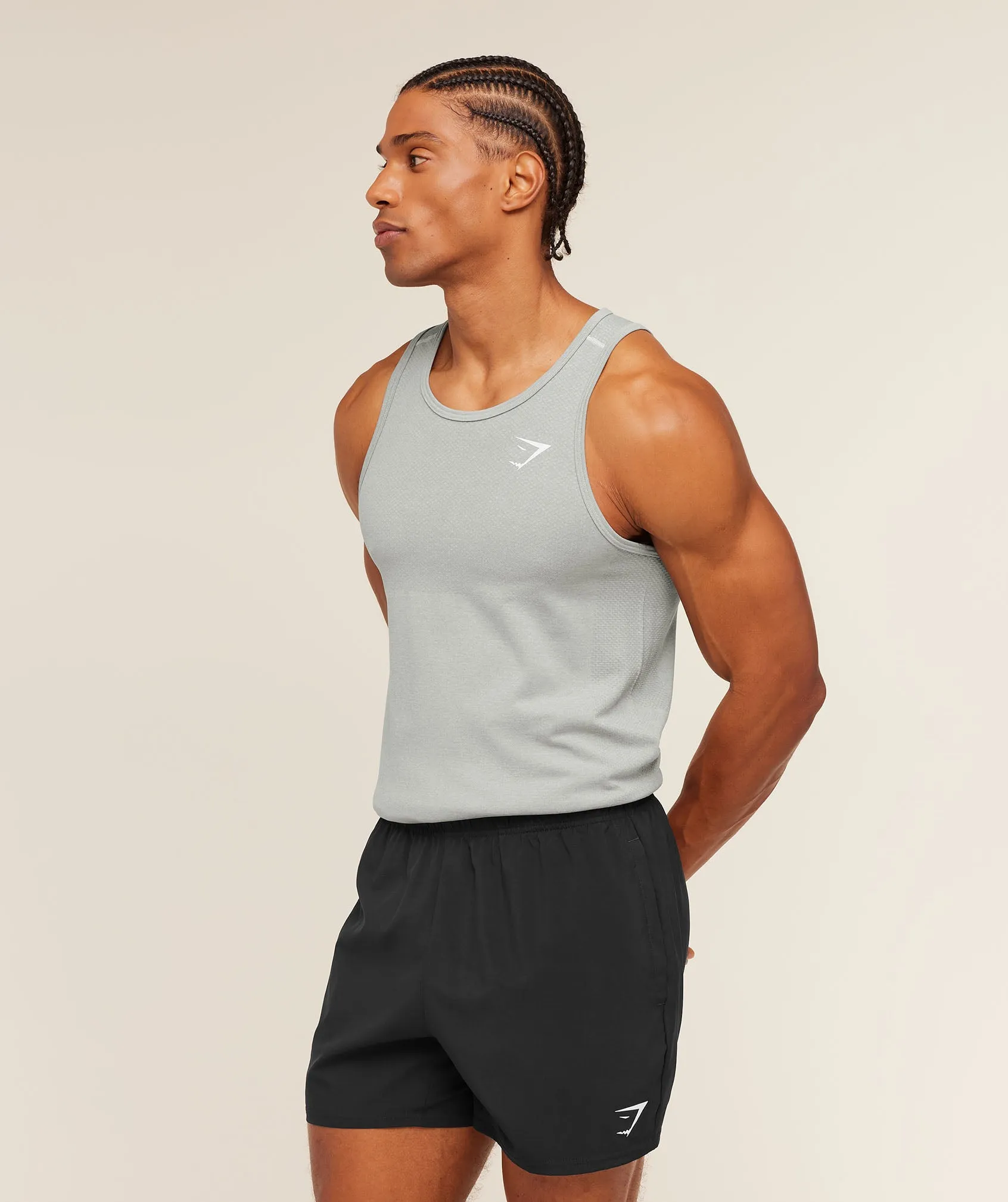 Gymshark Vital Tank - Light Grey/Smokey Grey sold by Gymshark product image thumbnail 3