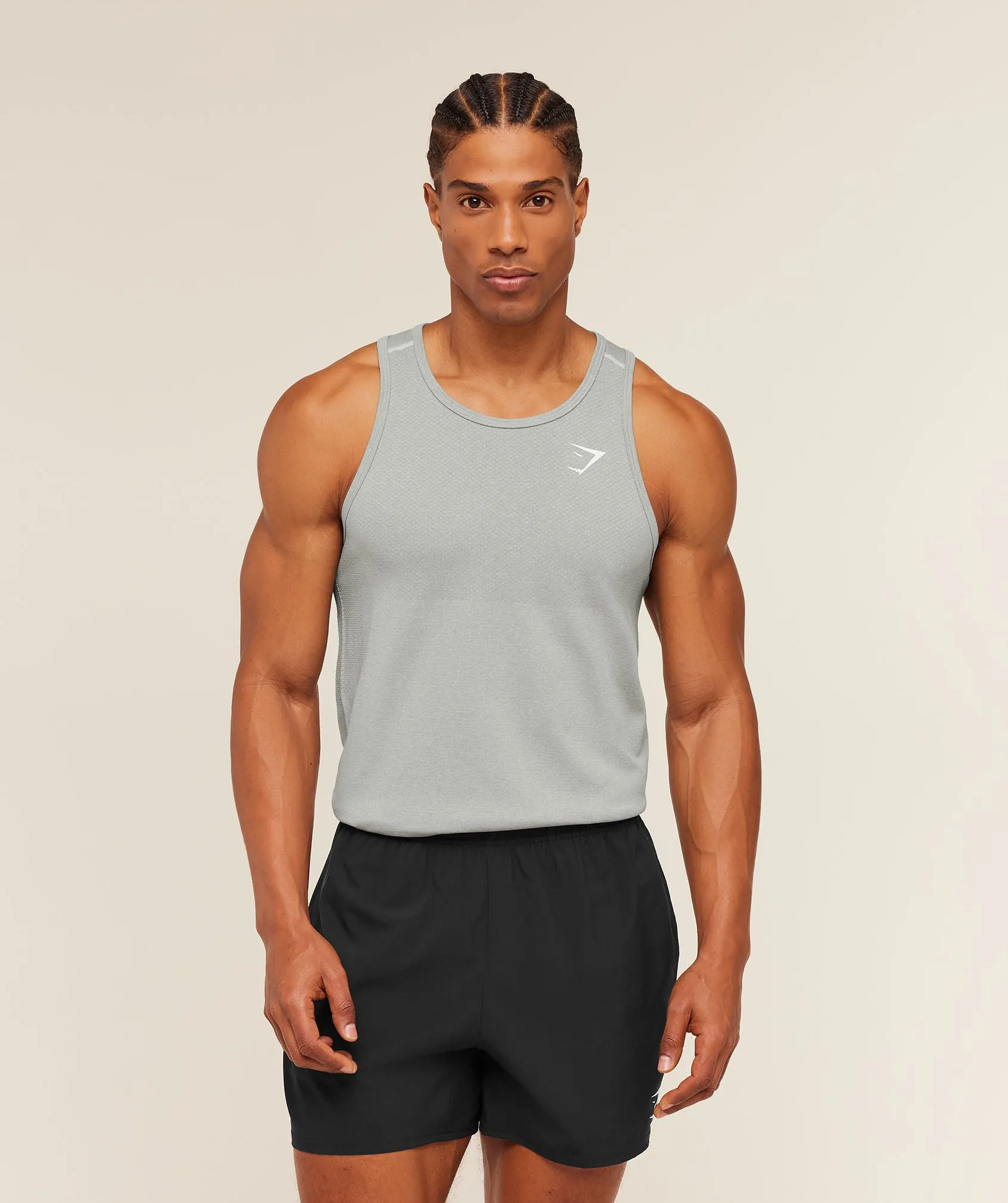 Gymshark Vital Tank - Light Grey/Smokey Grey sold by Gymshark product image thumbnail 4