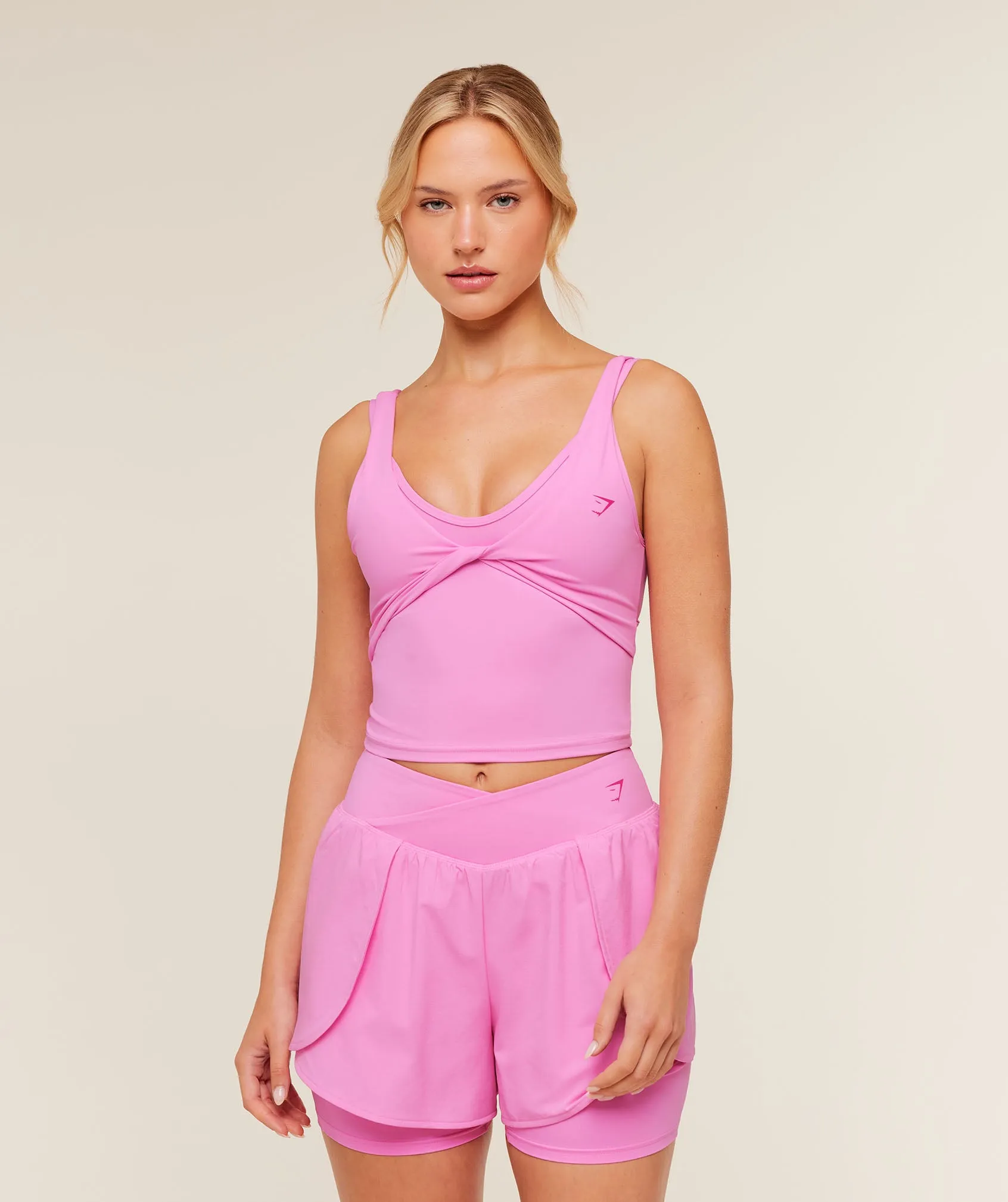 Gymshark Crossover Back Tank - Focus Pink sold by Gymshark