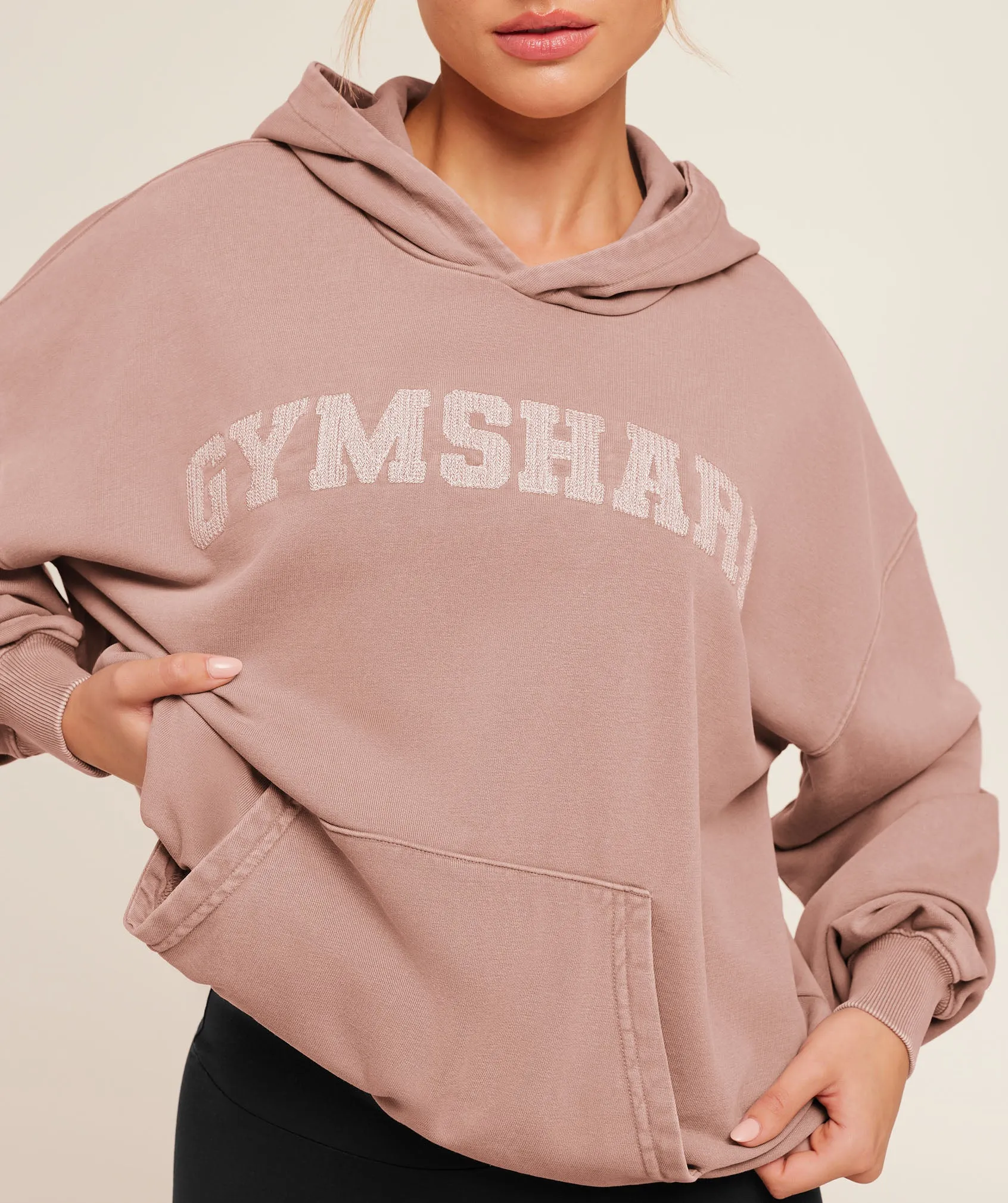Gymshark Chainstitch Graphic Hoodie - Chestnut Pink/Wash sold by Gymshark product image thumbnail 5