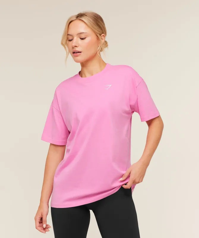 Gymshark Training Oversized T-Shirt  - Focus Pink made by Gymshark