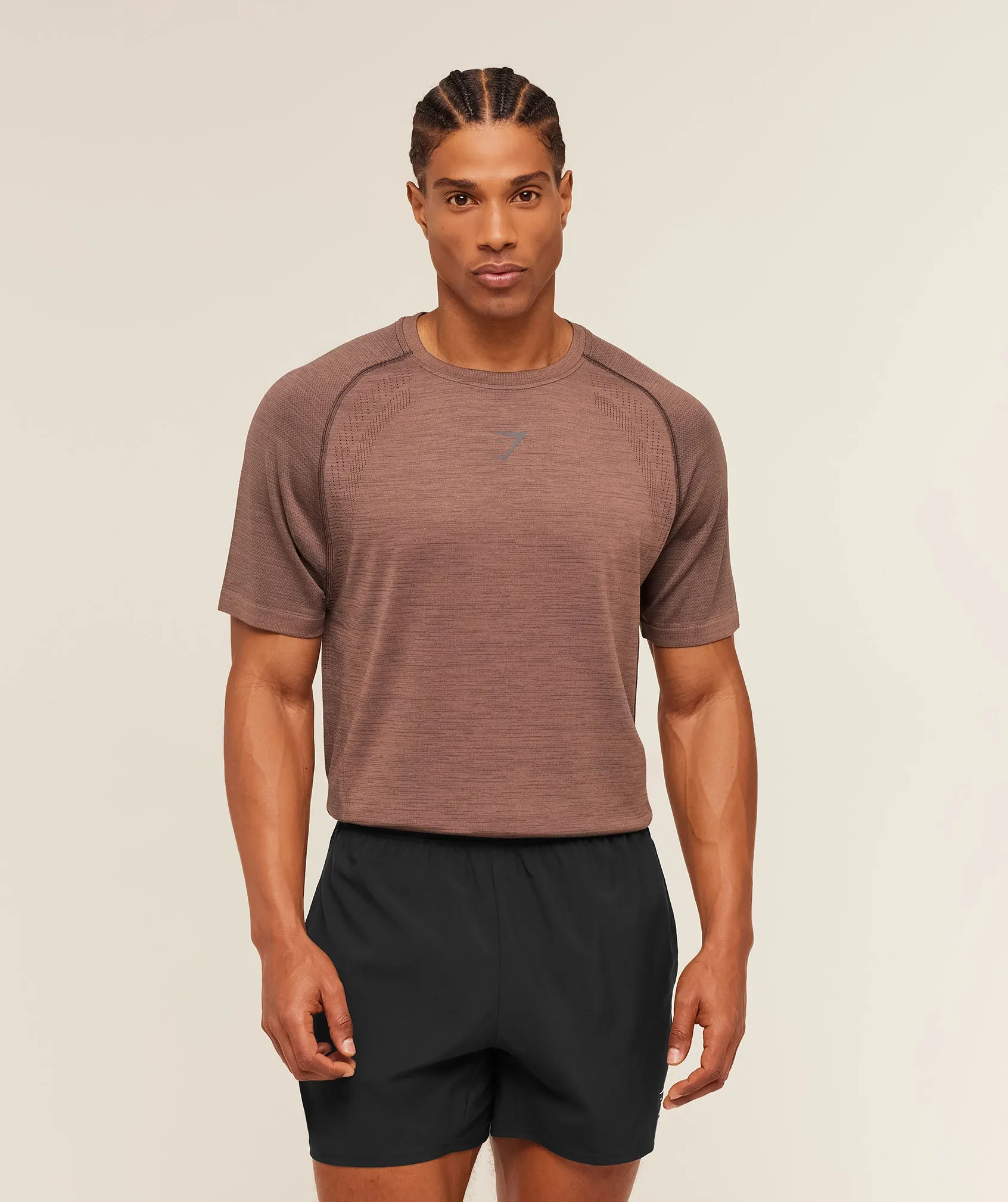Gymshark Versatile Seamless T-Shirt - Taupe Brown/Cool Brown sold by Gymshark product image thumbnail 4