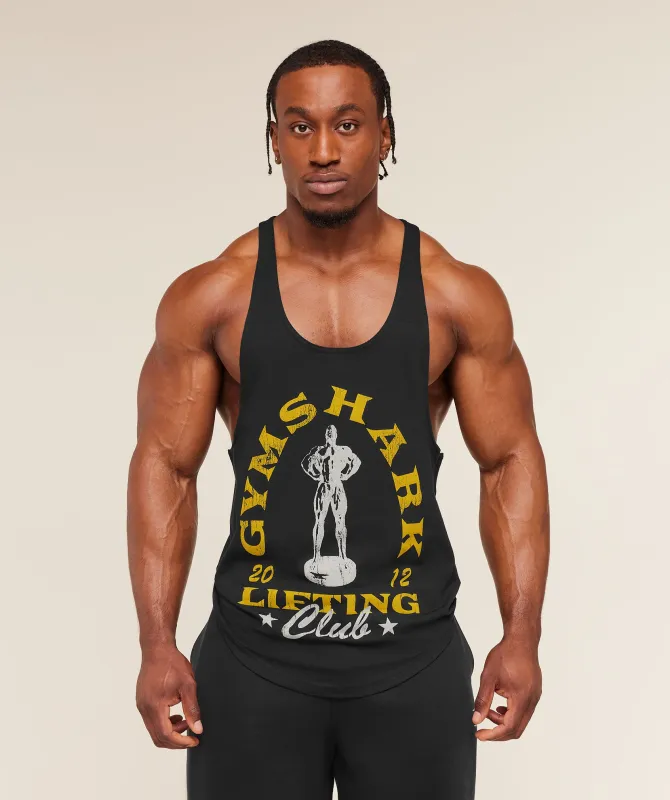 Gymshark Trophy Graphic Stringer - Black made by Gymshark