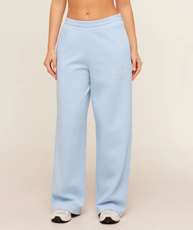 Gymshark Script Embroidery Joggers - Chilled Blue made by Gymshark