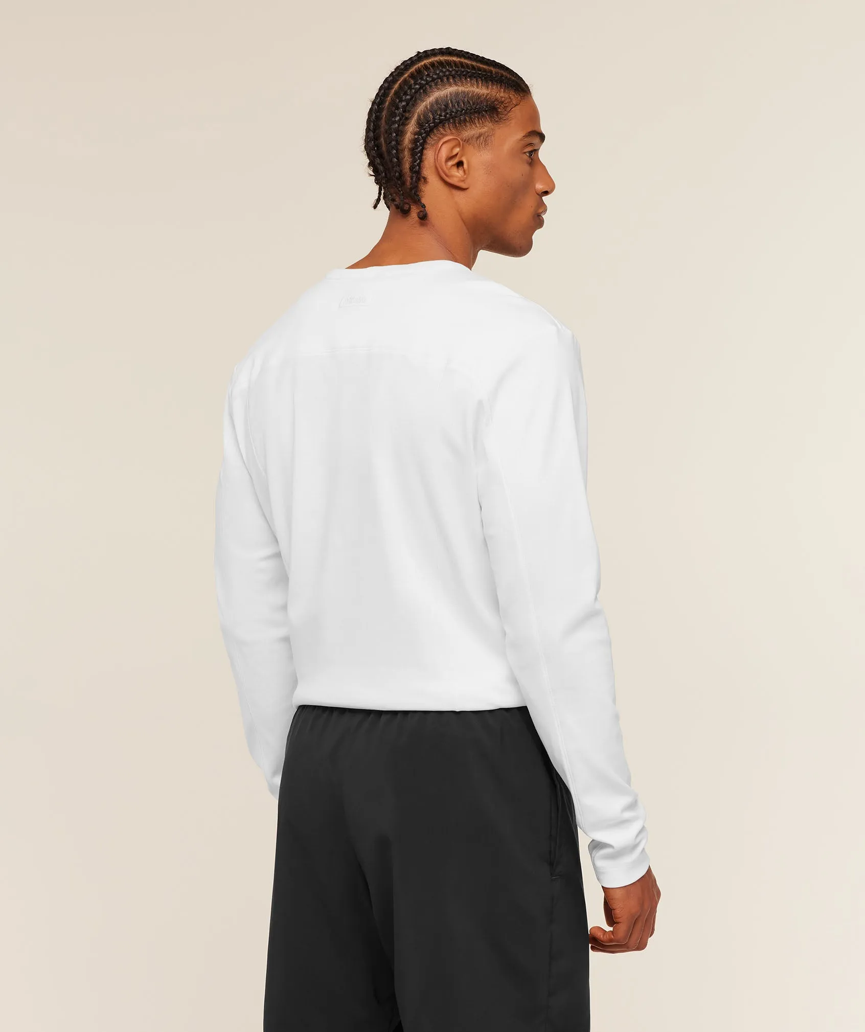 Gymshark Off Duty Long Sleeve T-Shirt - White sold by Gymshark product image thumbnail 2