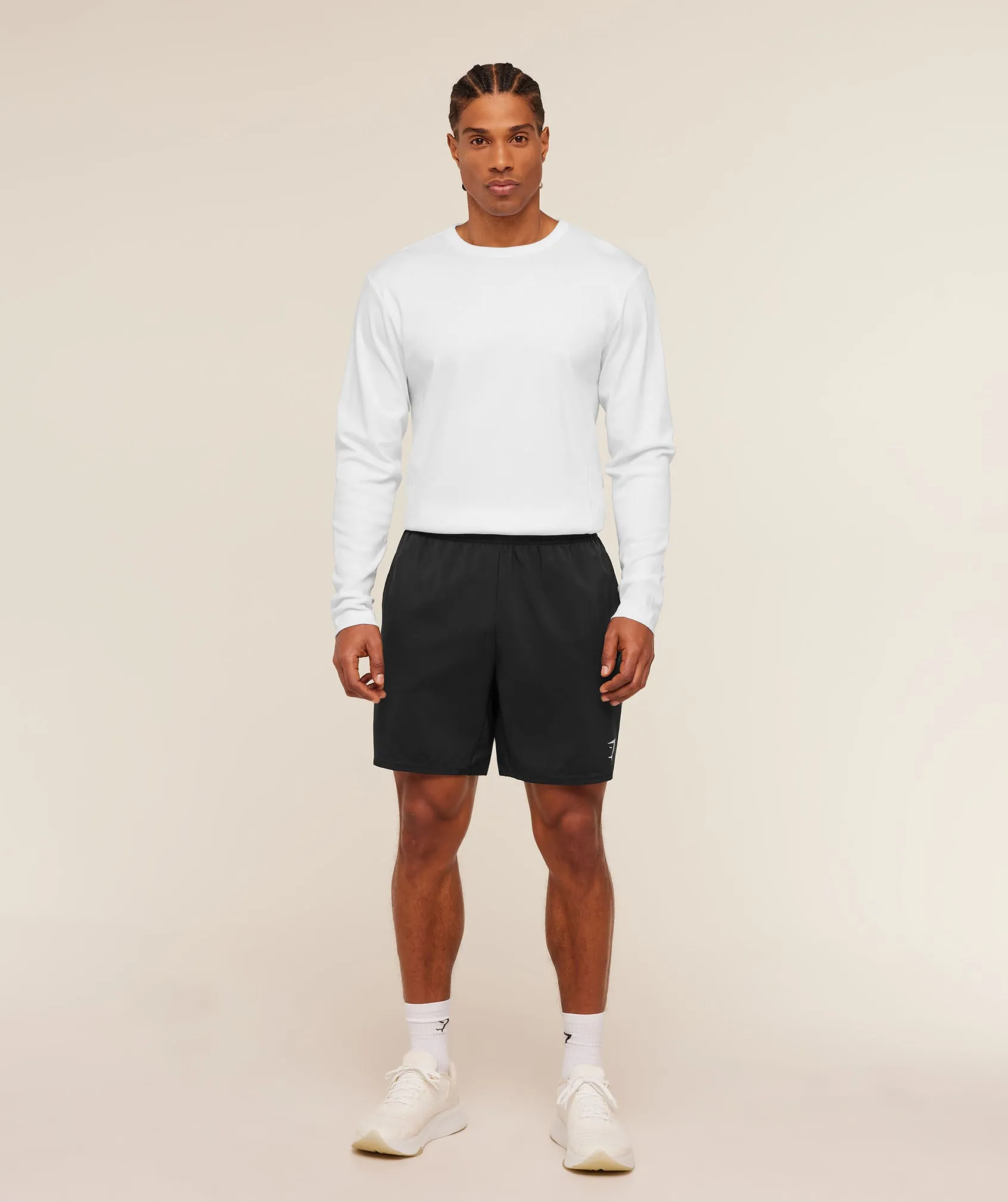 Gymshark Off Duty Long Sleeve T-Shirt - White sold by Gymshark product image thumbnail 5
