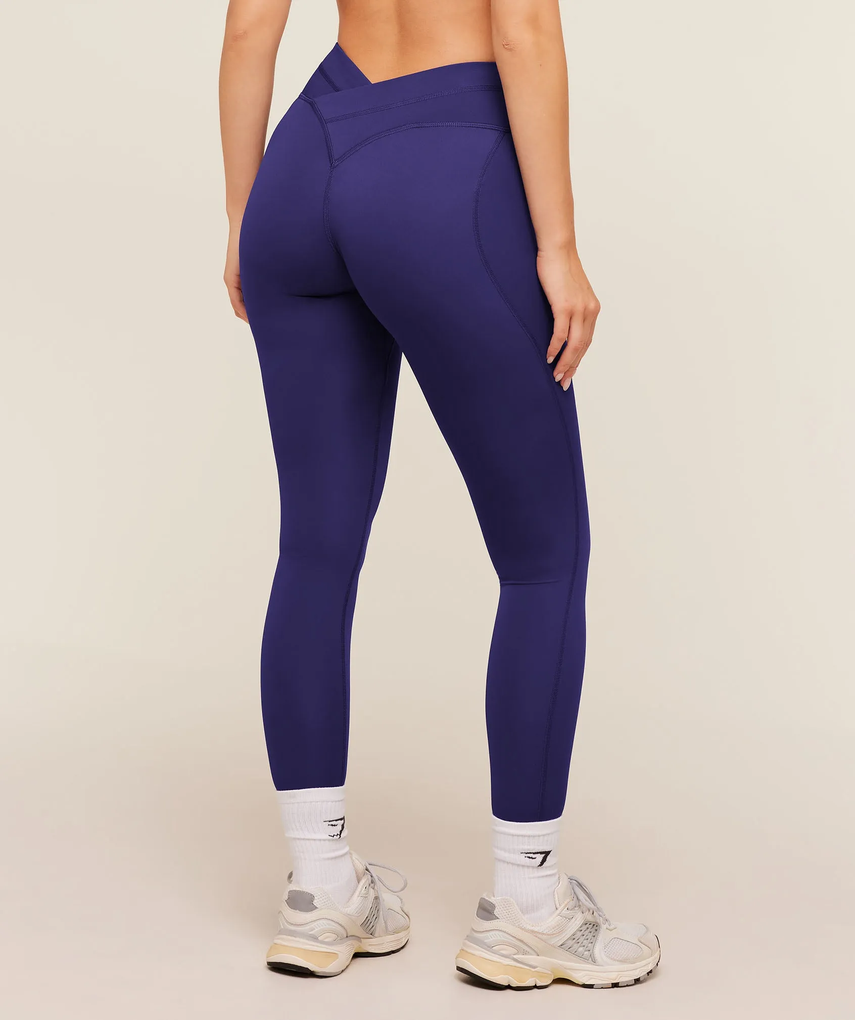 Gymshark Crossover Back Leggings - Indigo Purple sold by Gymshark product image thumbnail 2