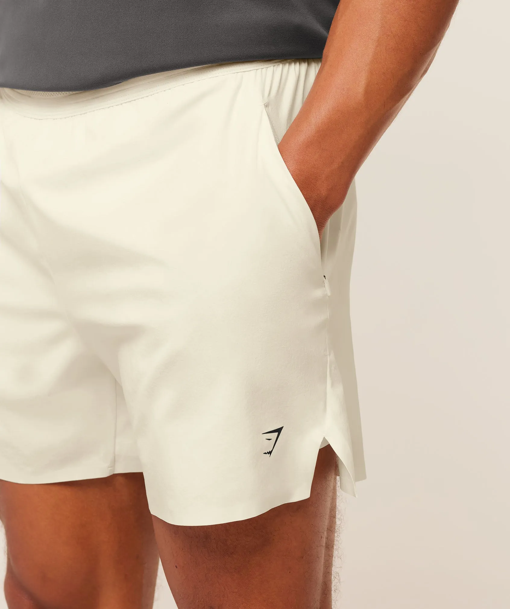 Gymshark Evolve 5" Short - Soft White sold by Gymshark product image thumbnail 4