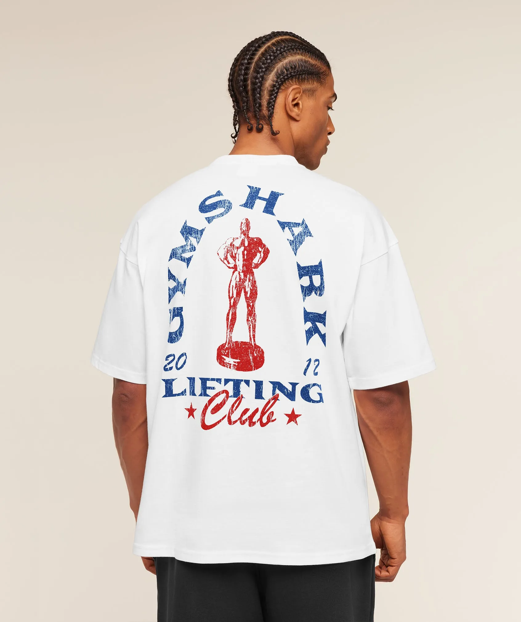 Gymshark Trophy Graphic T-Shirt - White sold by Gymshark product image thumbnail 5