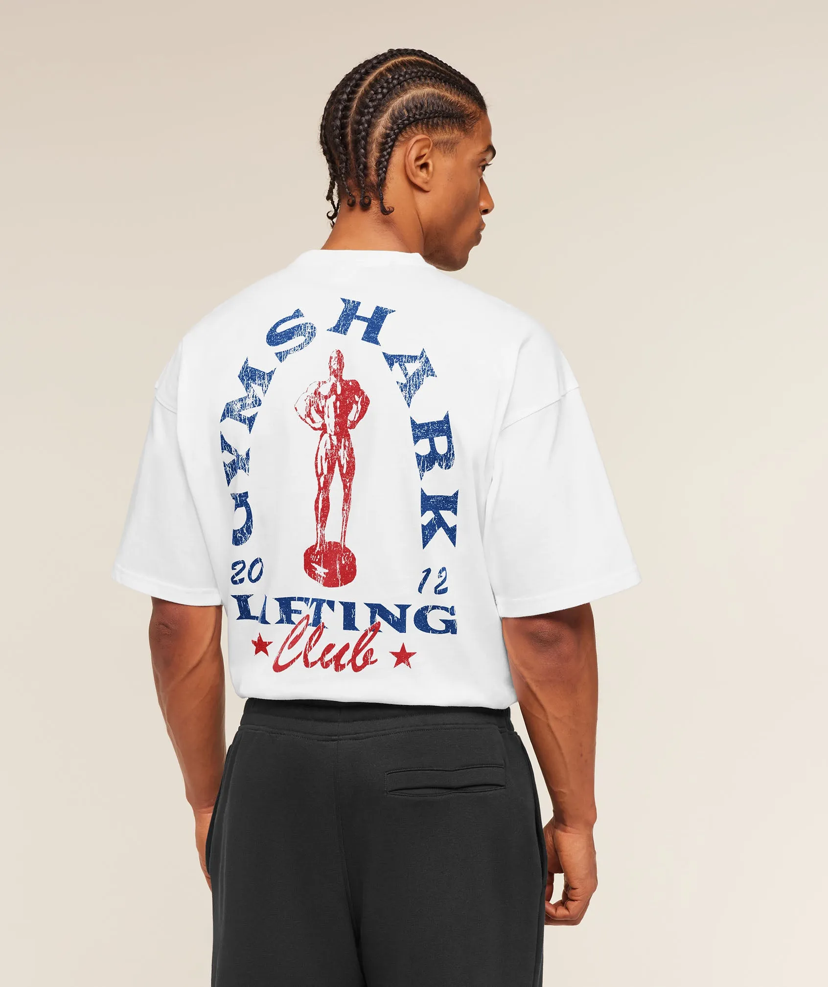 Gymshark Trophy Graphic T-Shirt - White sold by Gymshark