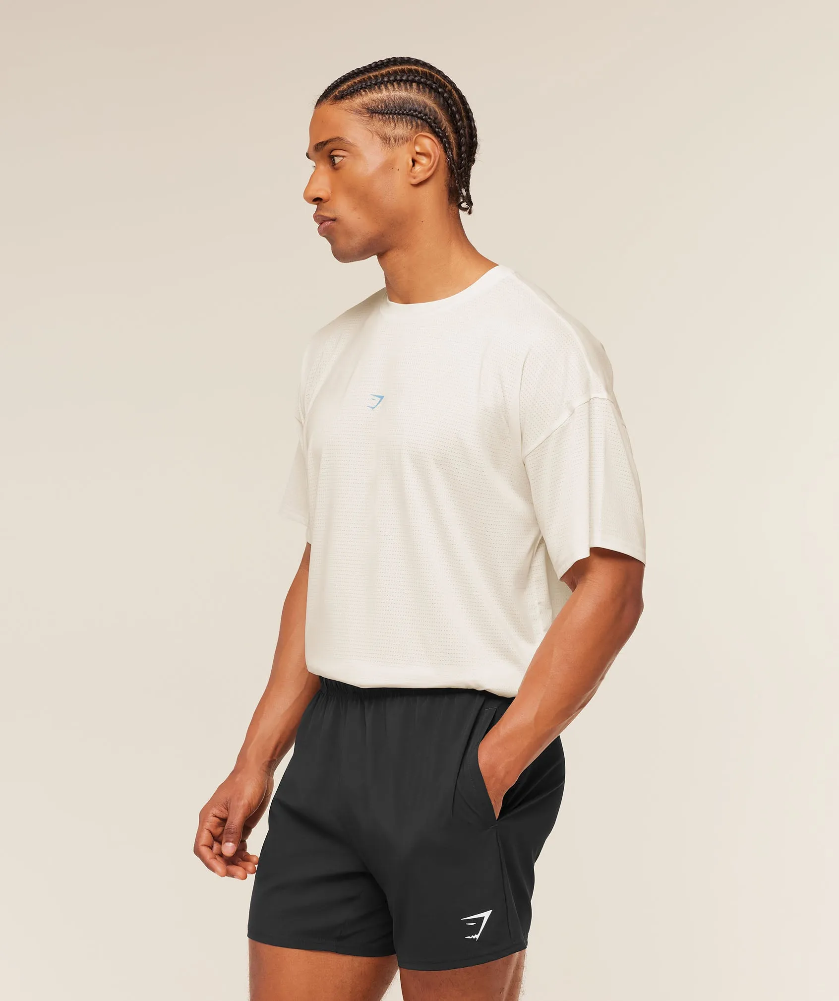 Gymshark GSRC Stencil Graphic T-Shirt - Soft White sold by Gymshark product image thumbnail 3